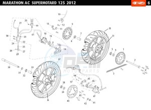 MARATHON-125-AC-SM-WHITE drawing WHEEL - BRAKES