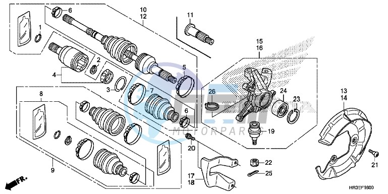 FRONT KNUCKLE/ FRONT DRIVE SHAFT