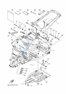 YFM700R (BMD6) drawing FRAME