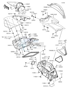 JET_SKI_ULTRA_310X JT1500LFF EU drawing Hull Middle Fittings