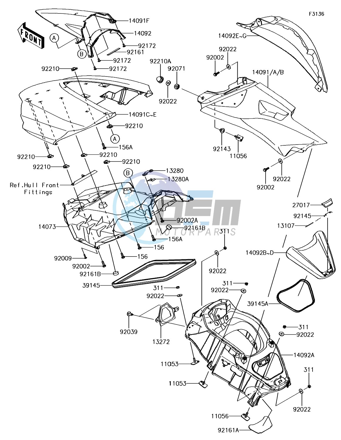 Hull Middle Fittings