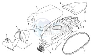 SR 50 H2O new ie AND carb. drawing Saddle - Handle