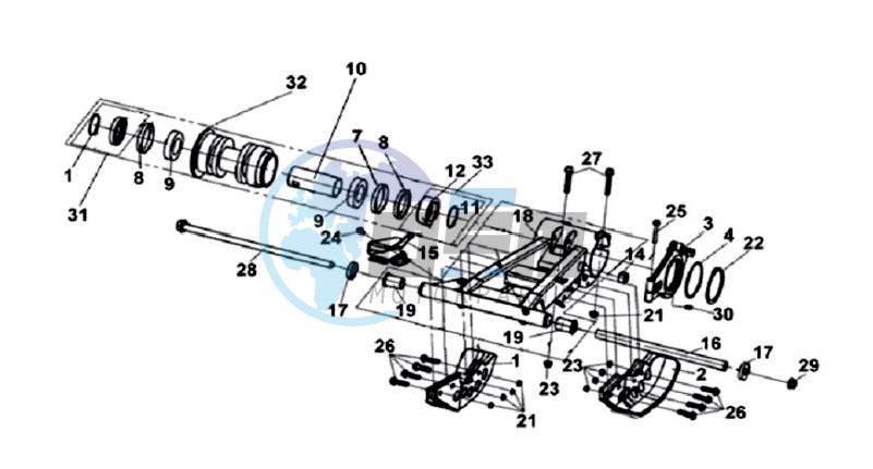 SUSPENSION - REAR FORK