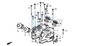 FX650 drawing CYLINDER HEAD COVER