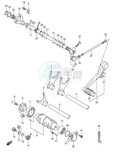 GSX-R600 (E2) drawing GEAR SHIFTING