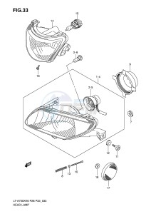 LT-A700X (P28-P33) drawing HEADLAMP (MODEL K6 ~F.NO.5SAAP41A 67110000)