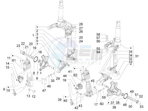 MP3 300 ie lt MP3 300 ie lt Sport drawing Front fork components (Mingxing)