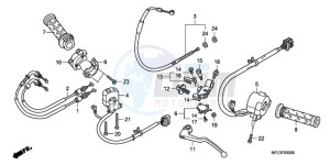 CBR1000RAA F / ABS CMF drawing HANDLE LEVER/SWITCH/CABLE