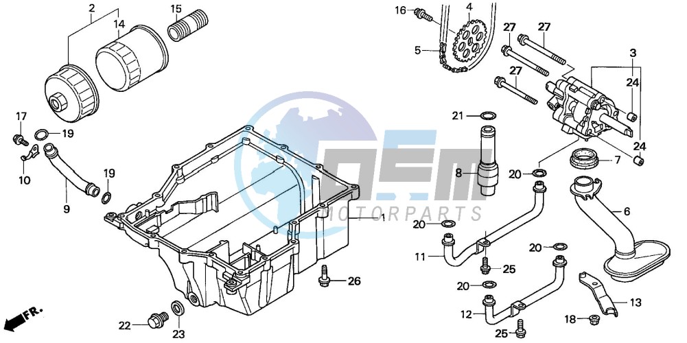 OIL PUMP/OIL PAN/ OIL FILTER