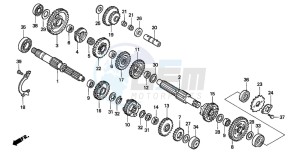 TRX300EX SPORTRAX drawing TRANSMISSION