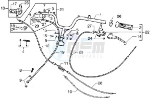 Diesis 50 drawing Handlebars component parts-Transmissions