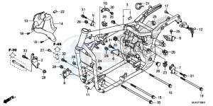 VT750C2SE Shadow - VT750C2S-E UK - (E) drawing FRAME BODY (VT750CS/ C2B/ C2S/ C)