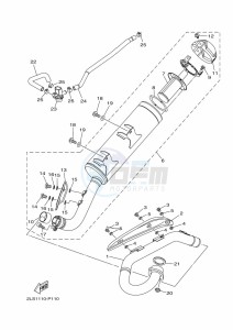 YFM700R (BCX8) drawing EXHAUST