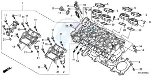 CBR1000RAA Europe Direct - (ED / ABS HRC) drawing CYLINDER HEAD