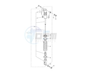 YZ 85 drawing REAR SUSPENSION