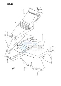 LT80 (P3) drawing FRONT FENDER (MODEL H)