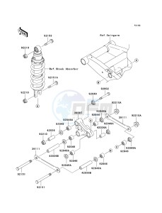 ZR 750 K [Z750S] (K1) K1 drawing REAR SUSPENSION