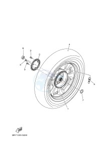 MWS125-A TRICITY 125 (BR71 BR74) drawing REAR WHEEL