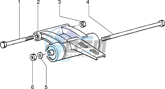 Swinging arm