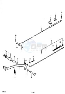 RM125 (N-T) drawing REAR BRAKE