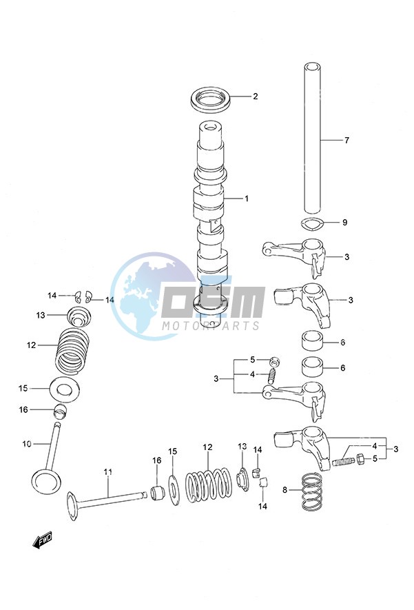 Camshaft w/Remote Control