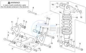 RSV 2 1000 drawing Connecting rod - Rear shock abs