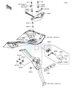 Z1000SX ZX1000LGF FR GB XX (EU ME A(FRICA) drawing Taillight(s)