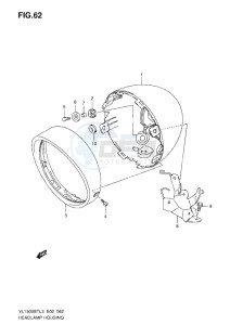 VL1500 BT drawing HEADLAMP HOUSING