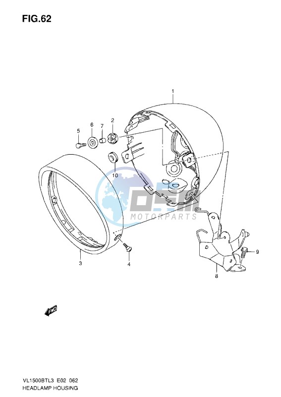 HEADLAMP HOUSING