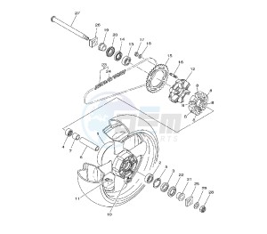 MT-01S 1700 drawing REAR WHEEL