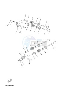 YPR125R XMAX 125 EVOLIS 125 (2DM3) drawing VALVE