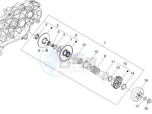 LX 150 4T USA drawing Driven pulley