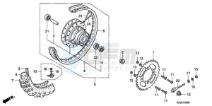 CRF100F9 Australia - (U) drawing REAR WHEEL