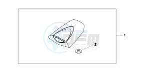 CBR600RA9 Europe Direct - (ED / ABS MME) drawing SEAT COWL *R157*