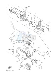 MTN850 MTN-850-A MT-09 ABS (BS2B) drawing WATER PUMP