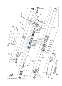 YZ125 (1SR8 1SR8) drawing FRONT FORK