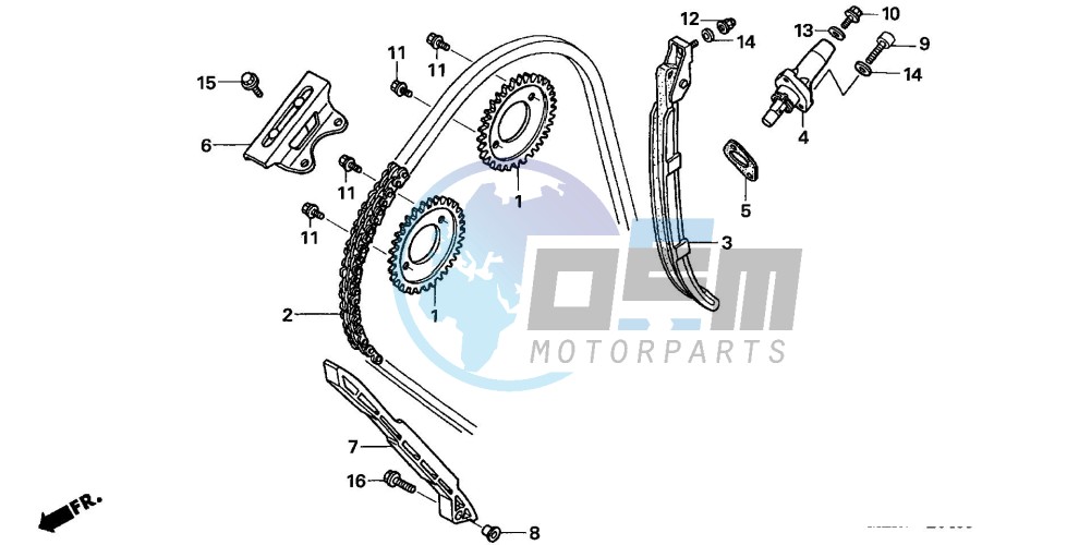 CAM CHAIN/TENSIONER (CBF600S6/SA6/N6/NA6)