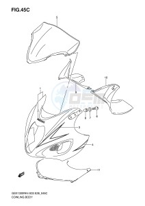 GSX1300R (E3-E28) Hayabusa drawing COWLING BODY (GSX1300RZK6)