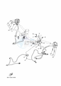 MT-10 MTN1000D (BGG6) drawing HANDLE SWITCH & LEVER