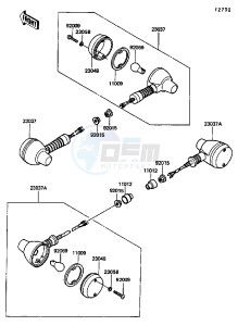 KL 650 A [KLR650] (A6-A9) [KLR650] drawing TURN SIGNALS