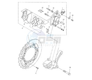 WR F 250 drawing FRONT BRAKE CALIPER