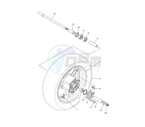 XP T-MAX 500 drawing REAR WHEEL