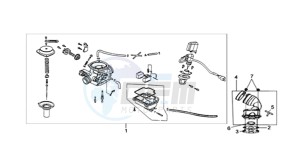 SYMPHONY ST 125 drawing CARBURATOR