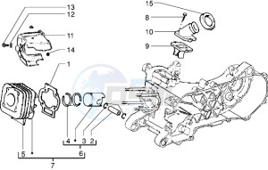 ET2 iniezione 50 drawing Cylinder - piston - wrist pin unit