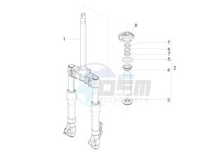 Beverly 350 4T ST ie ABS E4 300 (EMEA) drawing Fork/steering tube - Steering bearing unit