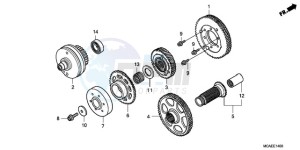 GL18009 Australia - (U / AB NAV) drawing PRIMARY DRIVE GEAR