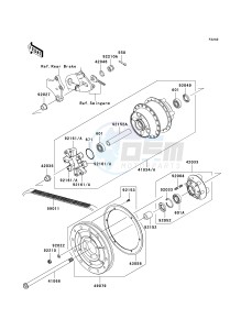 VN 900 D[VULCAN 900 CLASSIC LT] (6F-9F) D6F drawing REAR WHEEL_CHAIN