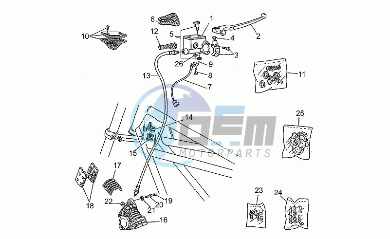 Rh front brake system