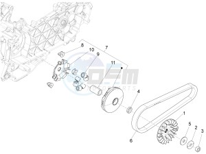 SUPER GTS 125 4T 3V IE NOABS E2-E3 (APAC) drawing Driving pulley