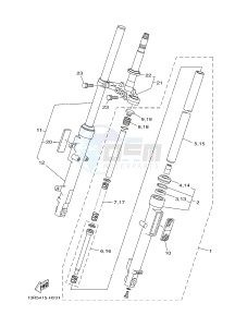 YB125 (2CS8) drawing FRONT FORK